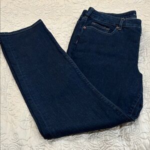 Lands' End Dark Blue Straight Leg Jeans